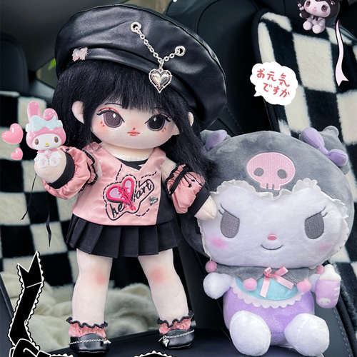 ATK.COS】c2711【現品】黒 綿 女の子 ピンク ブラック 病み