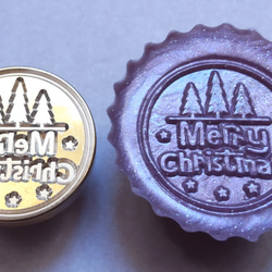 シーリングスタンプ　ヘッド　MERRY CHRISTMAS（メリークリスマス）Nタイプ 4枚目の画像