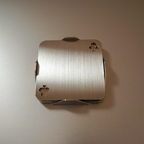 無地に変更可】ステンレス製 コースターセット / ティー・コーヒー