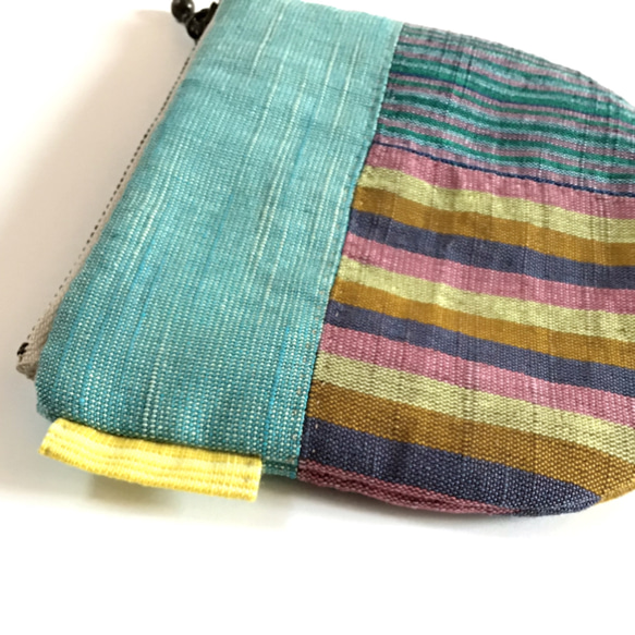 会津木綿のファスナーポーチ 3枚目の画像