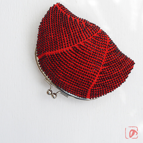 Ba-ba handmade Seedbeads crochet pouch No.1983 第5張的照片