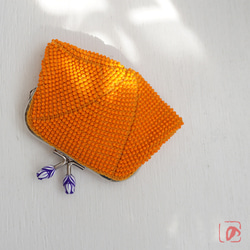 Ba-ba handmade Seedbeads crochet square coinpurse No.1985 第1張的照片