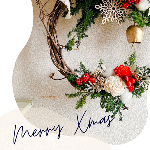 アン&アンディのクリスマスリース♡ 赤毛のアンのリース アートフラワー cosy 通販 161392｜Creema(クリーマ)