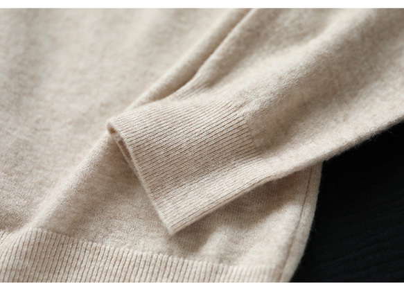 カシミヤ カットソー タートルネック ニット レディース トップス セーター 長袖 上品 伸縮性 ストレッチ 柔らかい 14枚目の画像