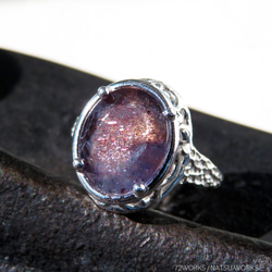 アイオライトサンストーン リング / Iolite Sunstone Ring ll 3枚目の画像