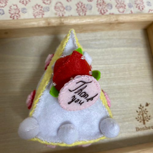 コチページ＊フェルトケーキ Bigナンバーの2段アニバーサリー フェルトケーキ❤︎ ままごと