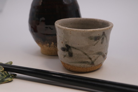 杉本泥牛 酒呑 ぐい呑み 絵唐津 工芸品