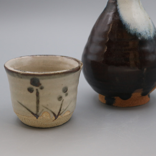 唐津焼   徳利 楽天市場】唐津焼：絵唐津徳利・中村恵子《徳利・酒器》 : 和