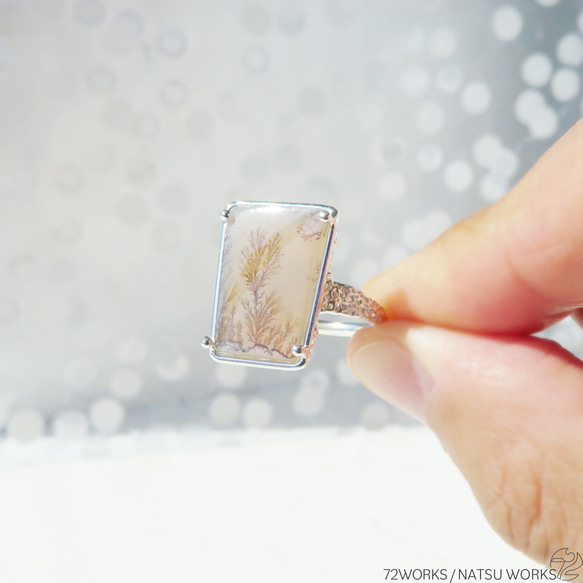 デンドリティック アゲート リング / Dendritic Agate Ring a1 4枚目の画像