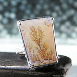 デンドリティック アゲート リング / Dendritic Agate Ring a1 3枚目の画像