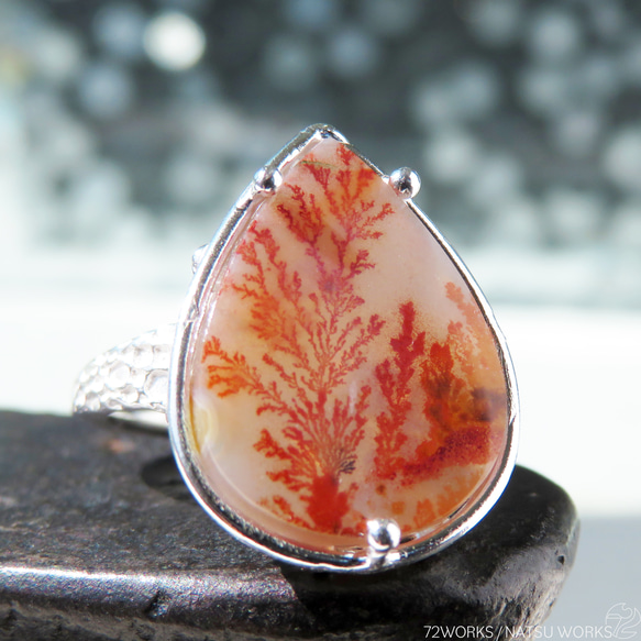 デンドリティック アゲート リング / Dendritic Agate Ring a2 3枚目の画像