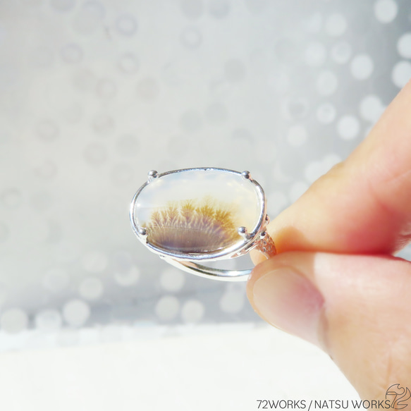 デンドリティック アゲート リング / Dendritic Agate Ring a5 4枚目の画像