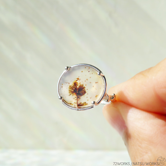 デンドリティック アゲート リング / Dendritic Agate Ring m1 4枚目の画像