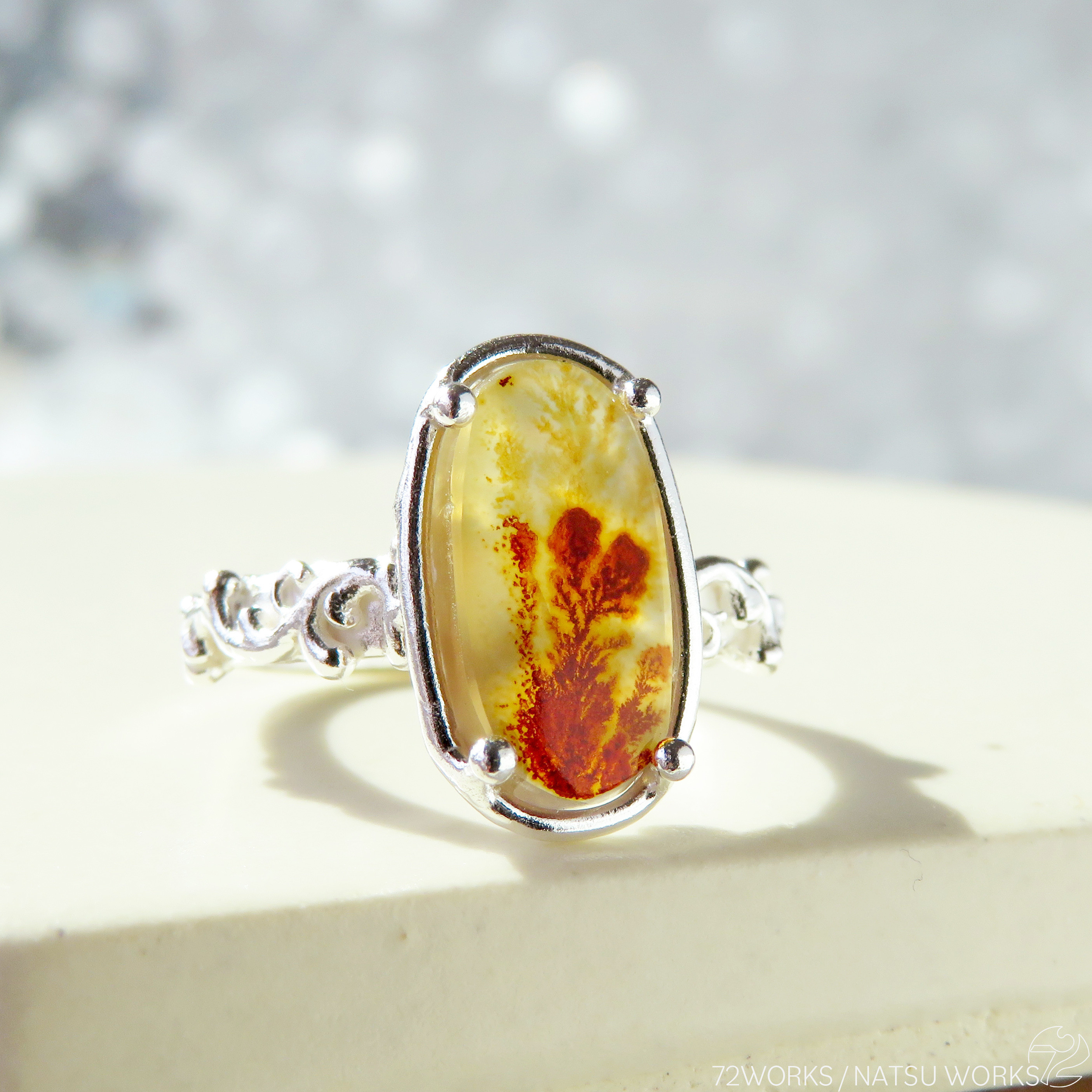 デンドリティック アゲート リング / Dendritic Agate Ring m3