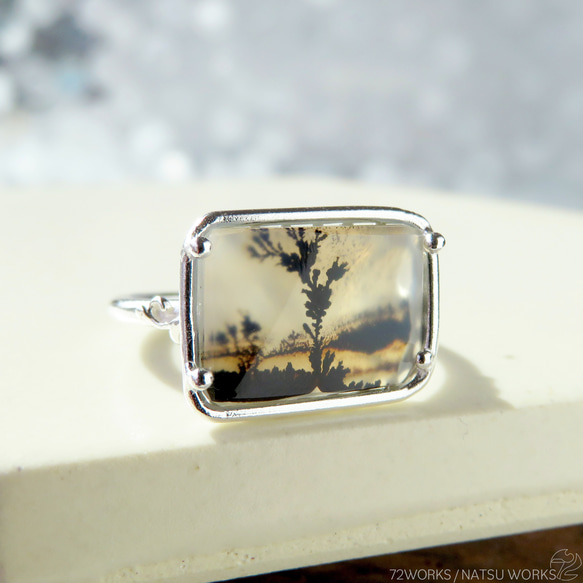 デンドリティック アゲート リング / Dendritic Agate Ring m6 1枚目の画像