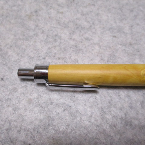 御蔵島柘植 瘤 バーズアイ＆トラ杢 椿油仕上げ 木軸ボールペン 