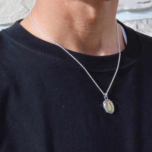 聖母マリアネックレス シルバー925 【刻印無料】 マリア マリア像 聖母