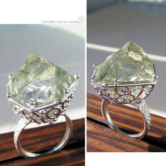 グリーン アメジスト リング / Green Amethyst Ring 9枚目の画像