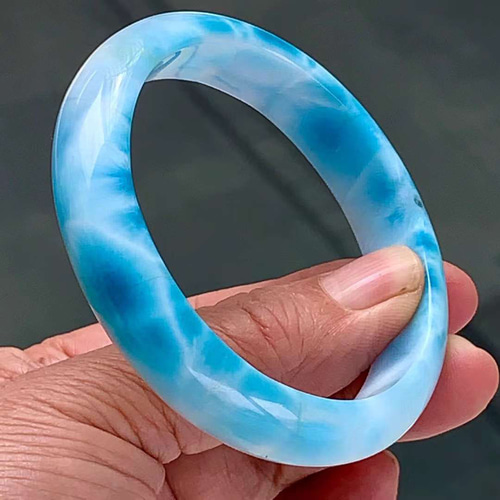 47.4g 天然無処理 ラリマー バングル バングル・リストバンド 天然石屋  