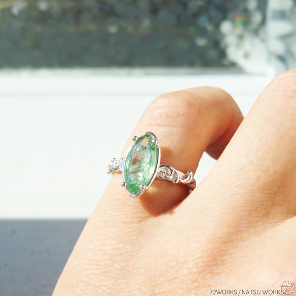 グリーンカイヤナイト リング / Green Kyanite Ring () 5枚目の画像