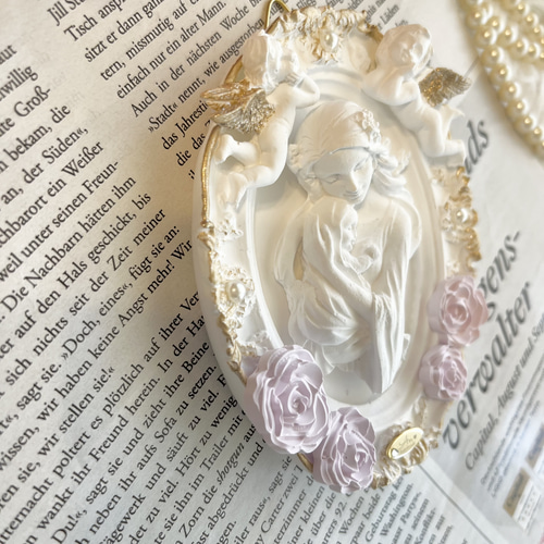 受注制作］聖母マリア フレーム アロマストーン マリア様 マリア像