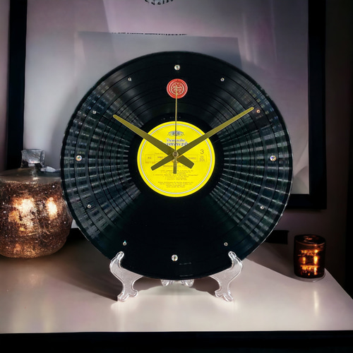 ジャンクレコードを使ったハンドメイド時計】Record Clock 掛け時計
