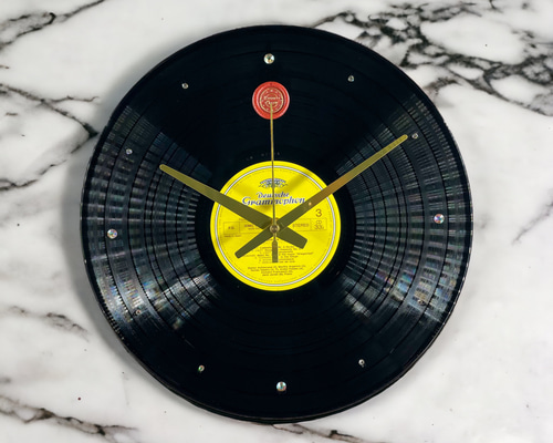 ジャンクレコードを使ったハンドメイド時計】Record Clock 掛け時計
