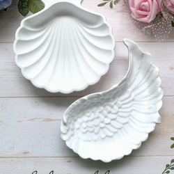 シェルプレートモチーフ/アロマストーン アクセサリートレイ 撮影小物