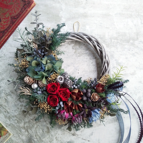 Lune Bonheur<beau Noël>*クリスマスリース*ウィンター Lune Bonheur<beau Noël>*クリスマスリース*ウィンター