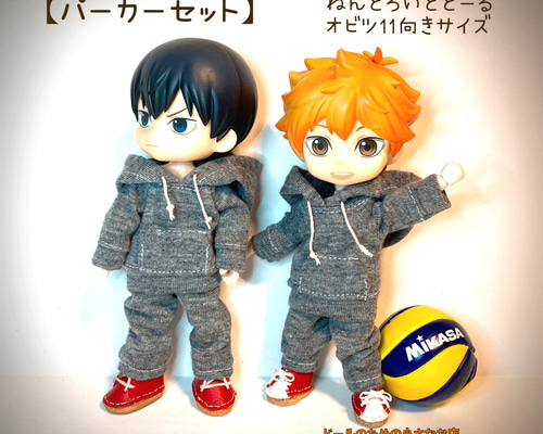 オビツ11　ねんどろいどどーる　1/12　服　ニット　パーカー　サブカル　にじそ bb8922a6516d78fa803c8dfea09932