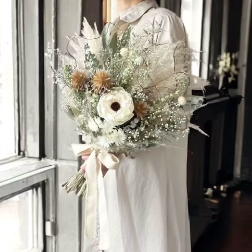 自分好みのブーケを作る〈花材おまかせドライフラワーブーケ