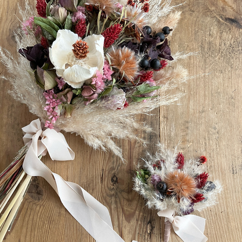 自分好みのブーケを作る〈花材おまかせドライフラワーブーケ