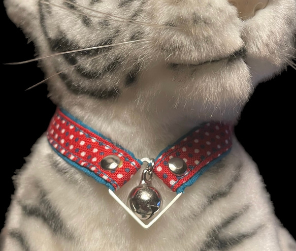 さとちゃん ローズ柄 ❁⃘*.゜猫ちゃん首輪 ❁⃘*.゜ ピンク