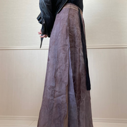 ¥10,000→¥5,000⭐️inahomayu⭐️大人のロングスカート　ヴィンテージ感　　ラップスカート 9枚目の画像