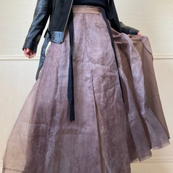 ¥10,000→¥5,000⭐️inahomayu⭐️大人のロングスカート　ヴィンテージ感　　ラップスカート 8枚目の画像