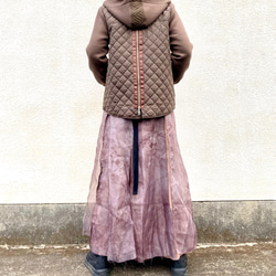 ¥10,000→¥5,000⭐️inahomayu⭐️大人のロングスカート　ヴィンテージ感　　ラップスカート 5枚目の画像