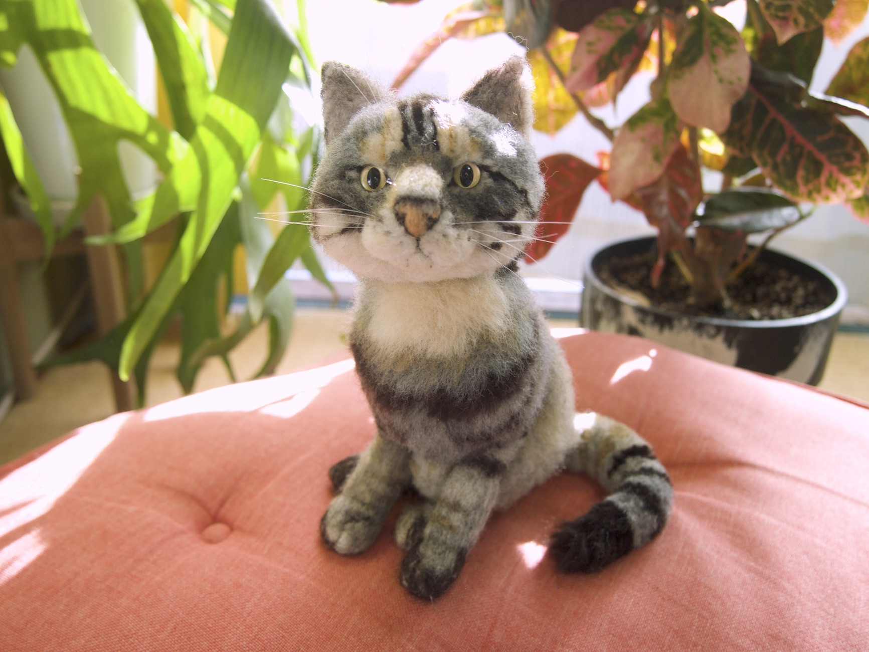 ​【オーダーメイド】猫さんとの思い出を形に残しませんか？ 羊毛フェルト 猫 ペット メモリアル