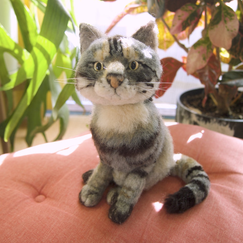 オーダーメイド】猫さんとの思い出を形に残しませんか？ 羊毛
