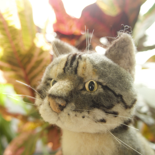 羊毛フェルト ぬいぐるみ 置物 ペット 猫 肖像画 プレゼント 記念 メモリアル 羊毛フェルト ぬいぐるみ 置物 ペット 猫 肖像画 プレゼント 記念