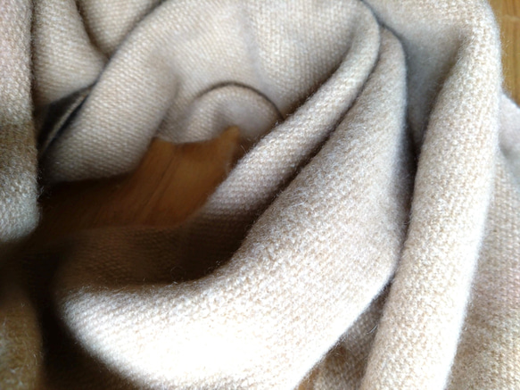 値下げ　手織りカシミヤ100％リバーシブル大判ショール　カシミヤショール　リバーシブル織　ファッション　防寒 11枚目の画像