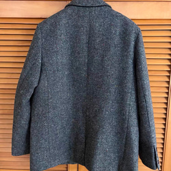 【再販】格好よく羽織る暖かいテーラードジャケットコート 裏地キルティング【冬春秋】グレー 9枚目の画像