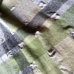 値下げ　手織りシルクエクストラファインラムウールのフェルトマフラー　ファッション　防寒 5枚目の画像