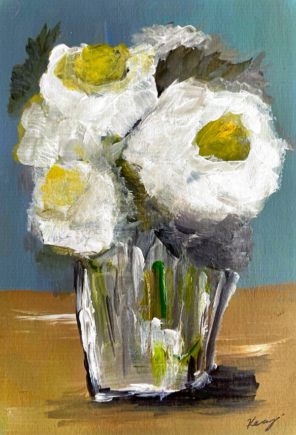 〚原画〛Love painting（水彩画、アクリル絵画、絵画、ドローイング） 原画/モダンアート/アクリル画/ドローイング/Flowers 絵画 Ken