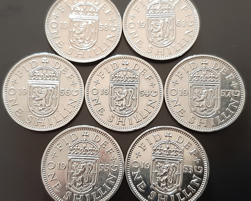 イギリス 1948年英国 古銭 ハーフ クラウン コイン32mm 14の通販