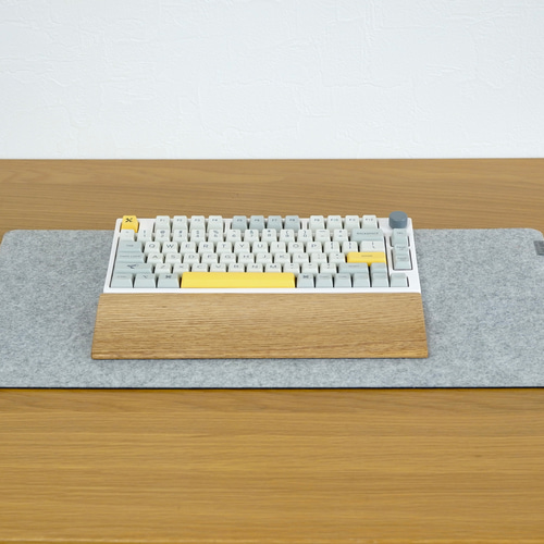ｵｰｸ無垢材】75％キーボード向けリストレスト オスモオイル仕上げ PC