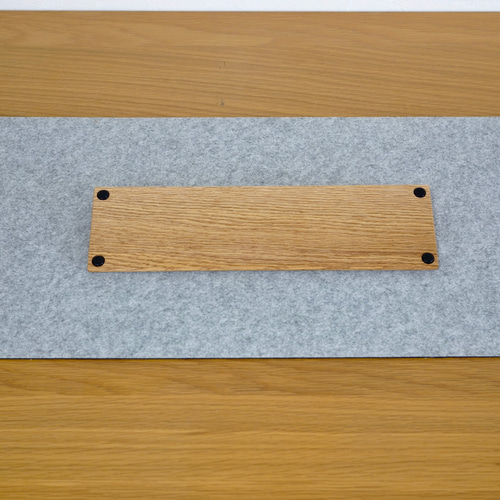 ｵｰｸ無垢材】75％キーボード向けリストレスト オスモオイル仕上げ PC