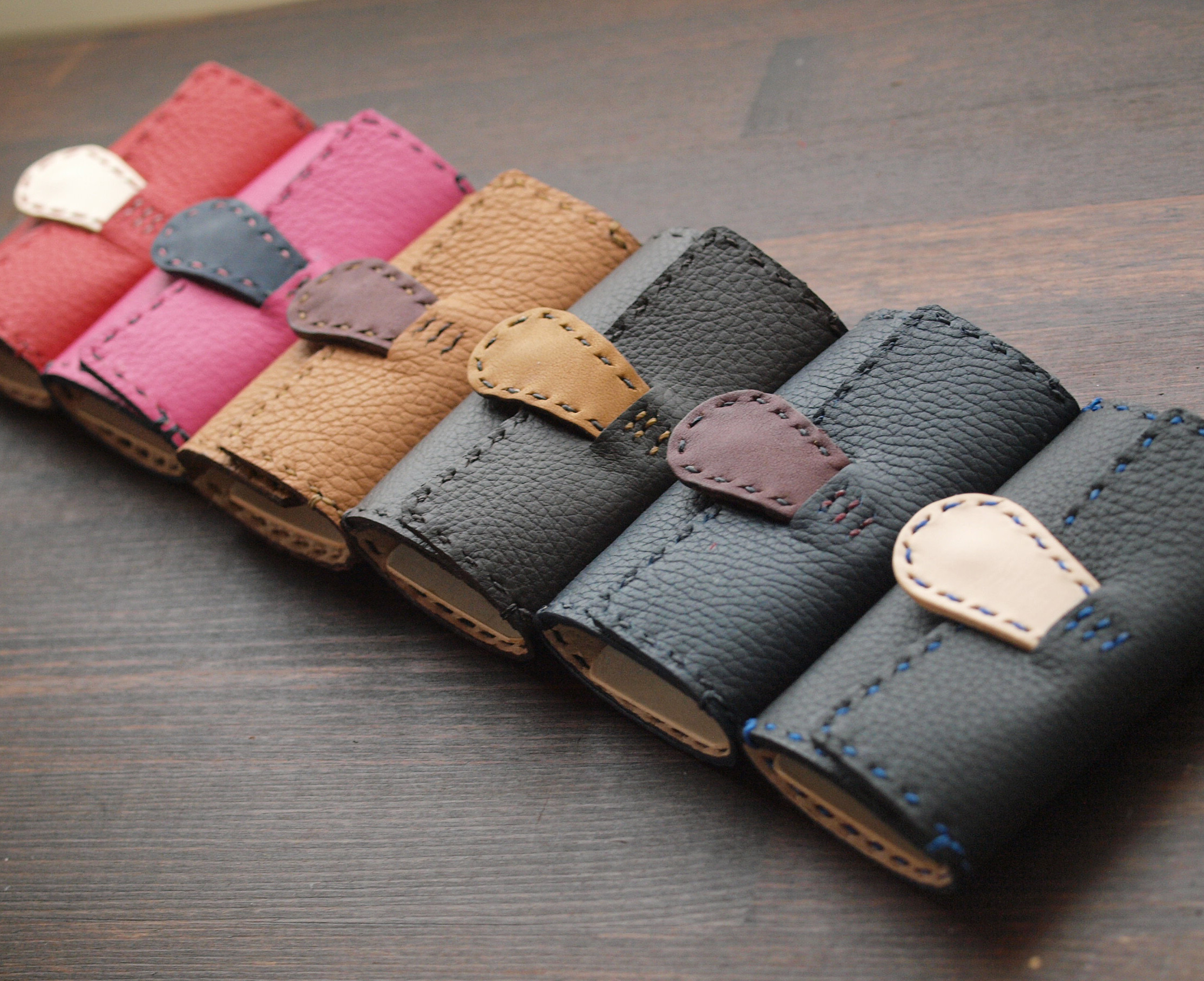 【5日以内発送】新色追加★スマートキー対応キーケース●お名前刻印可●ステッチ色変更可能