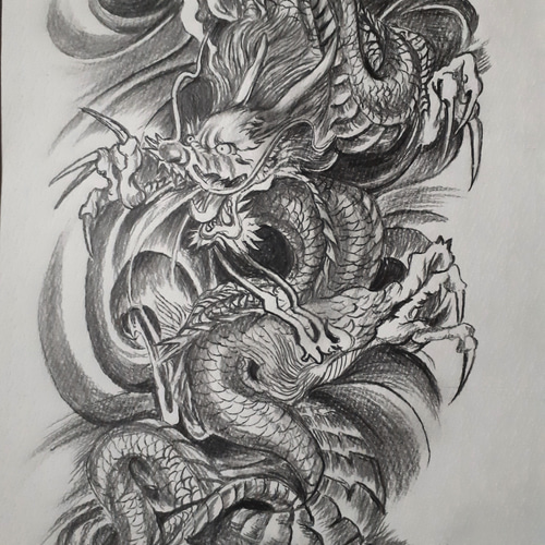 鉛筆画 2024年干支/竜 絵画 makochin 通販 16749064｜Creema