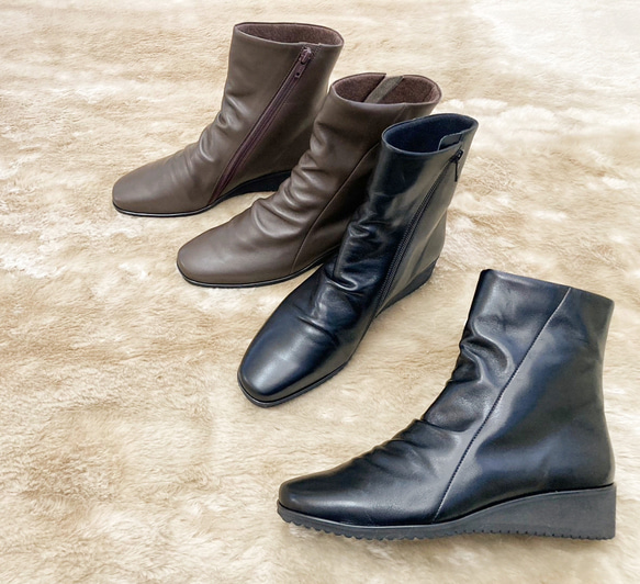 まるで魔法のブーツ♪茶色も追加♪更に快適になりました♪Creemaにも登場♪吸い付くようなフィット感と驚きの軽さ♪ 3枚目の画像