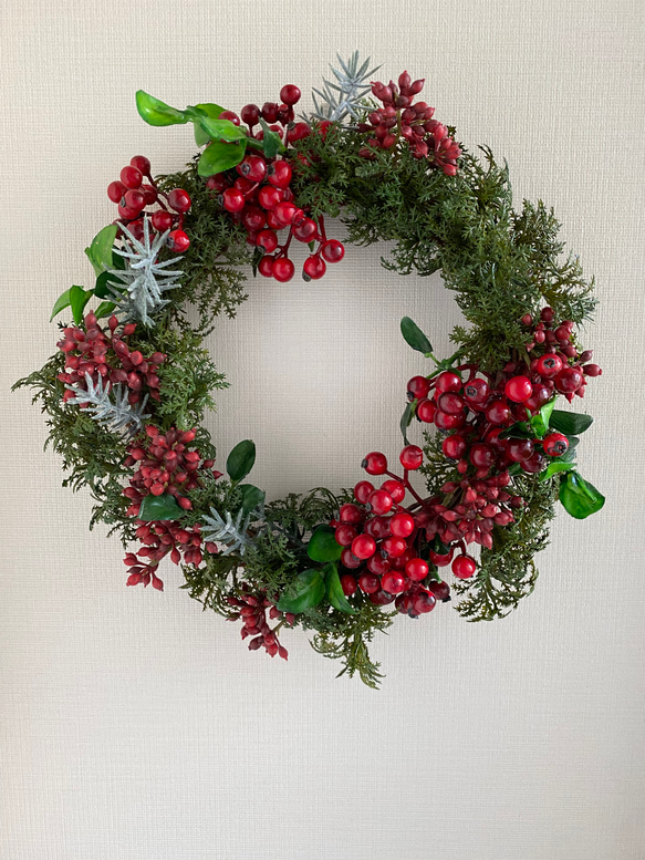 たれ蔵Xmasリース281、リース287 ステンドグラス クリスマスリース